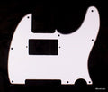 (A47) Guitar Pickguard For Tele with Humbucker cut out style ,3ply White