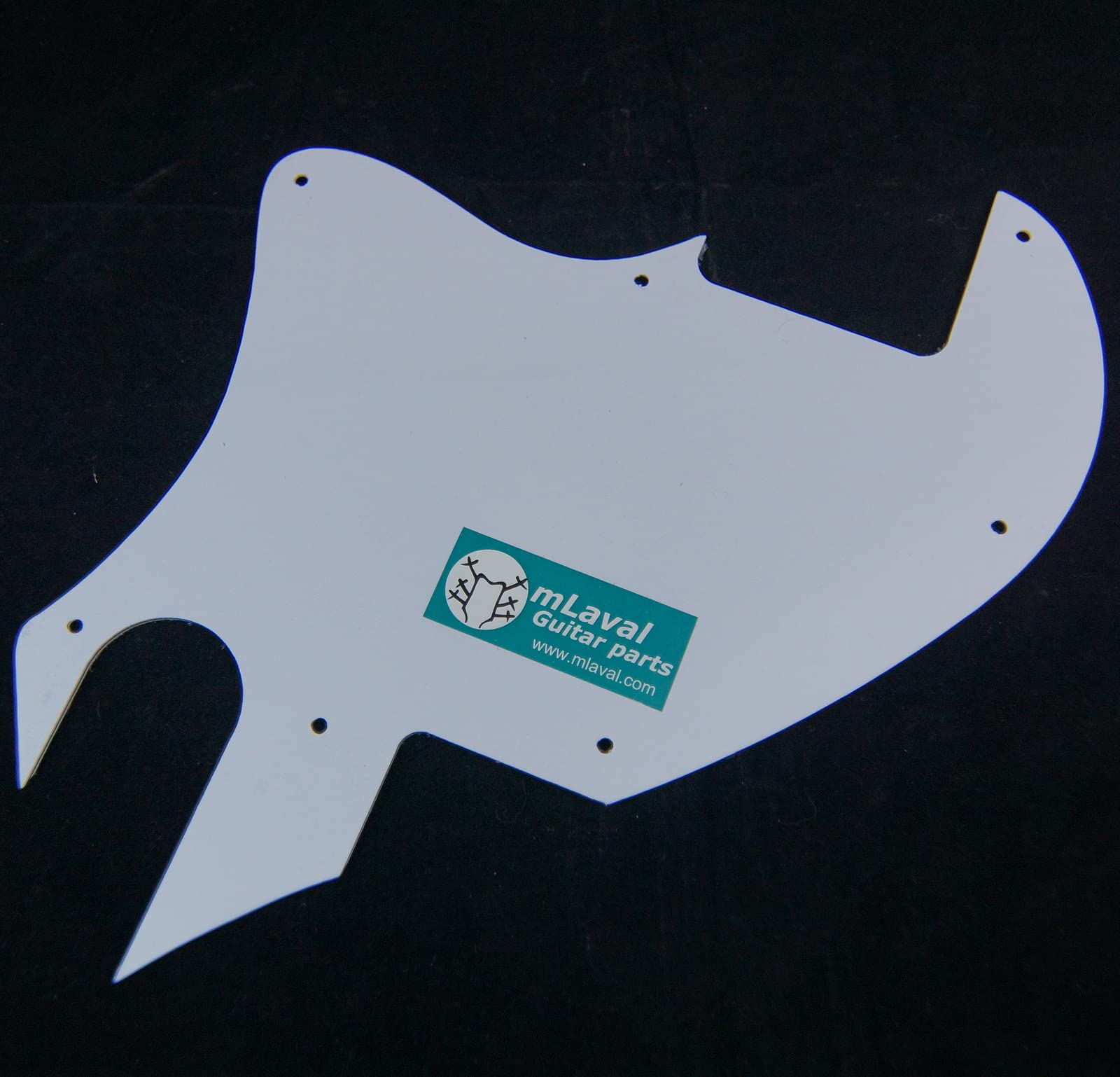 Custom Guitar Pickguard for Tele F Hole Convertion, No pickup hole, 4ply White Pearloid