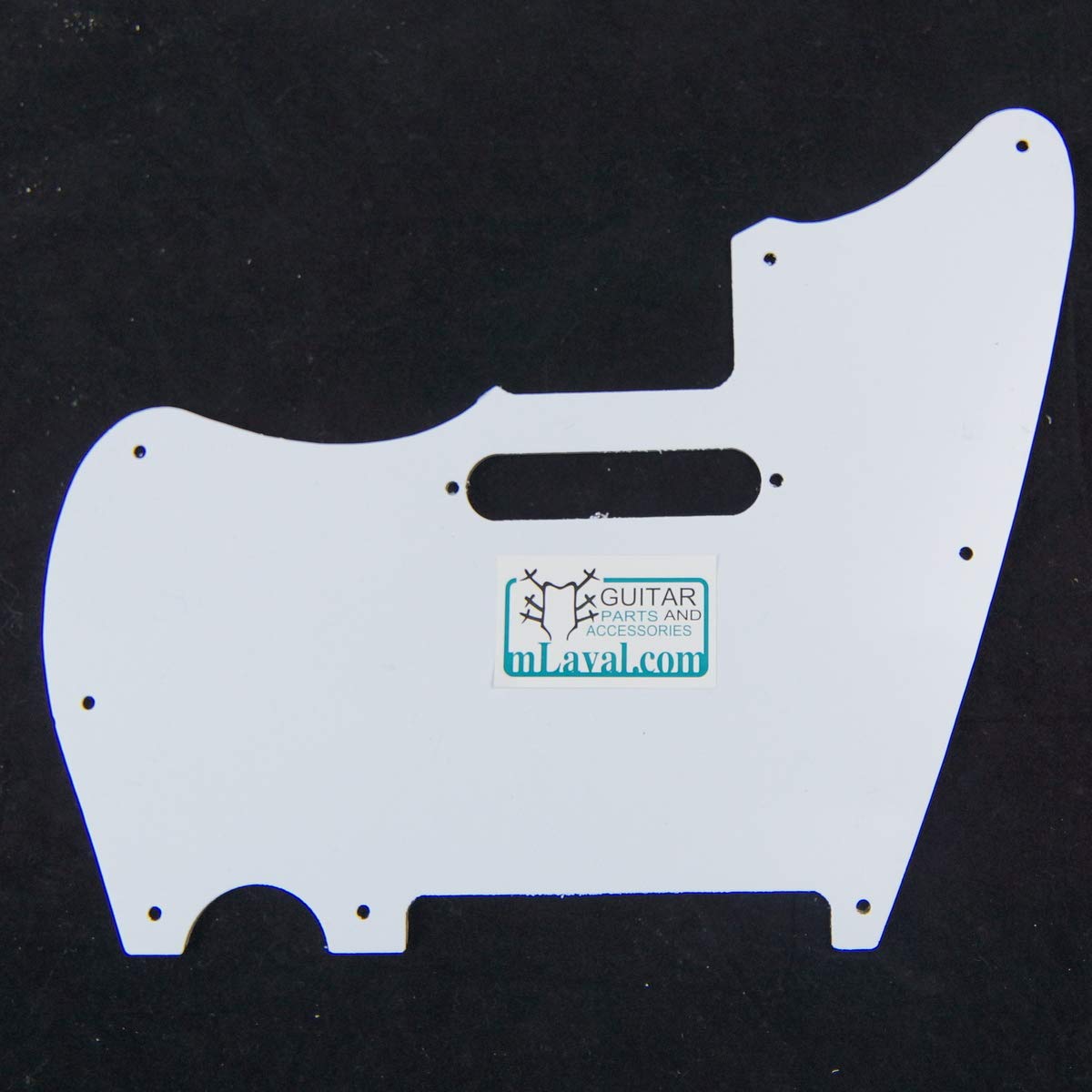 Jazzcaster/telemaster Hybrid Style Guitar Pickguard,1 pickup, White Pearloid