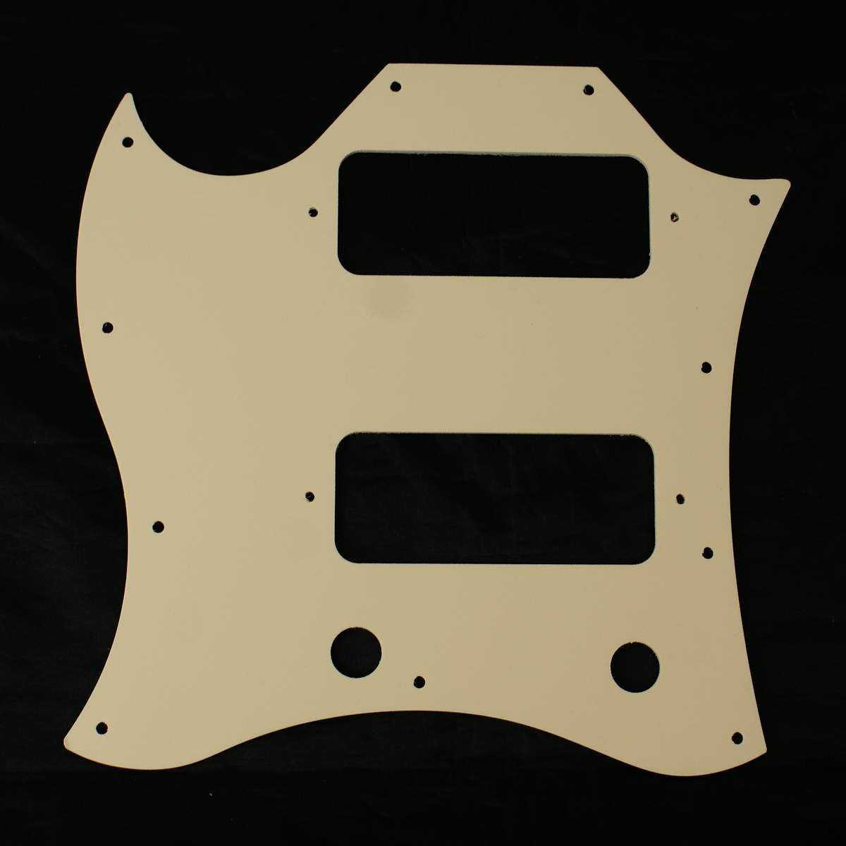 (E94) SG Classic Guitar Pickguard With P-90 Pickups Layout,1Ply Cream Pearl