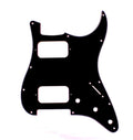 (B34) Custom 3 Ply Guitar Pickguard For Strat H-H, HH, BLACK