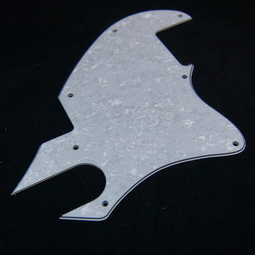 Custom Guitar Pickguard for Tele F Hole Convertion, No pickup hole, 4ply White Pearloid