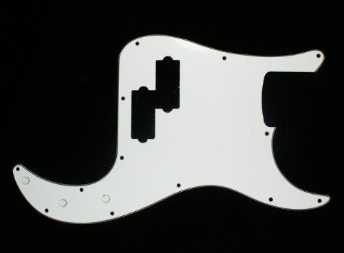 (A88) Custom Guitar Pickguard fits Precision Bass PB 13 Hole ,3Ply White