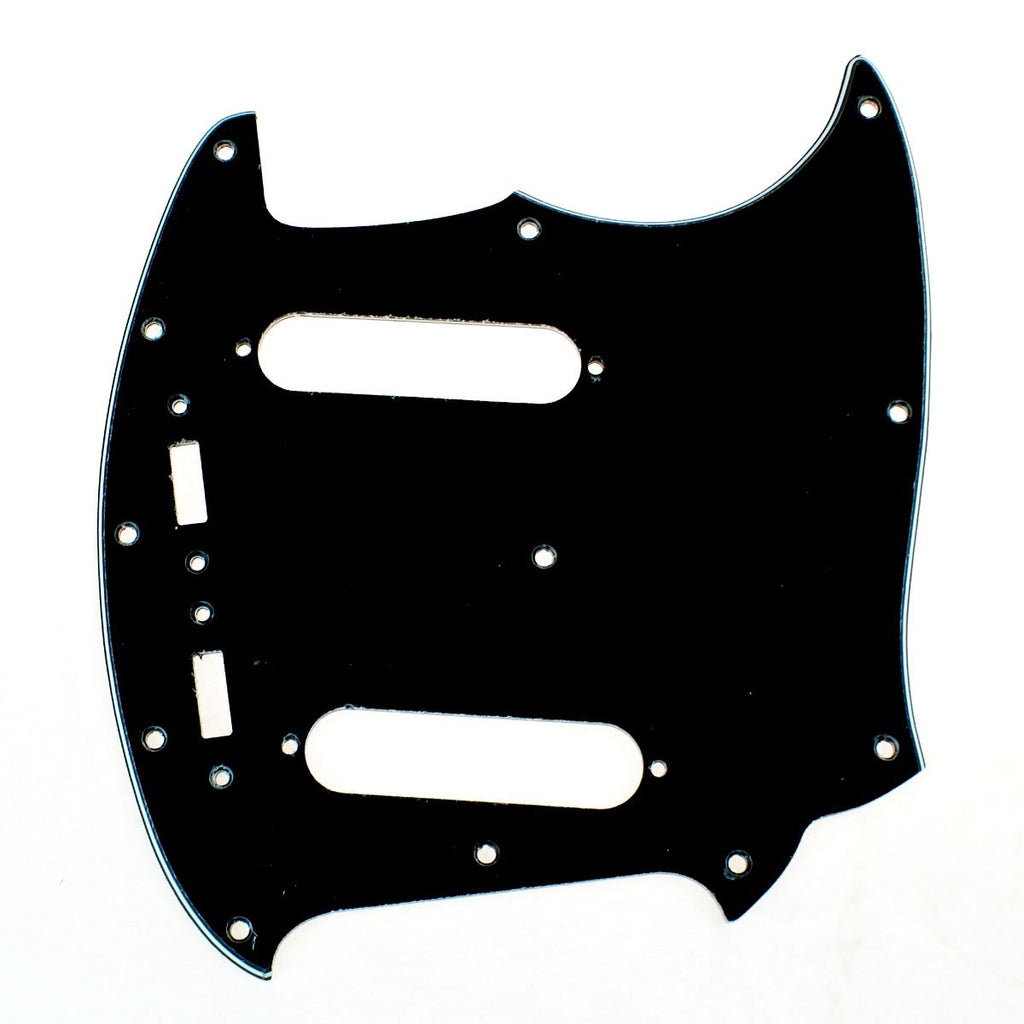 (A69)Custom 3 Ply Guitar Pickguard Fits Mustang Classic Series, BLACK