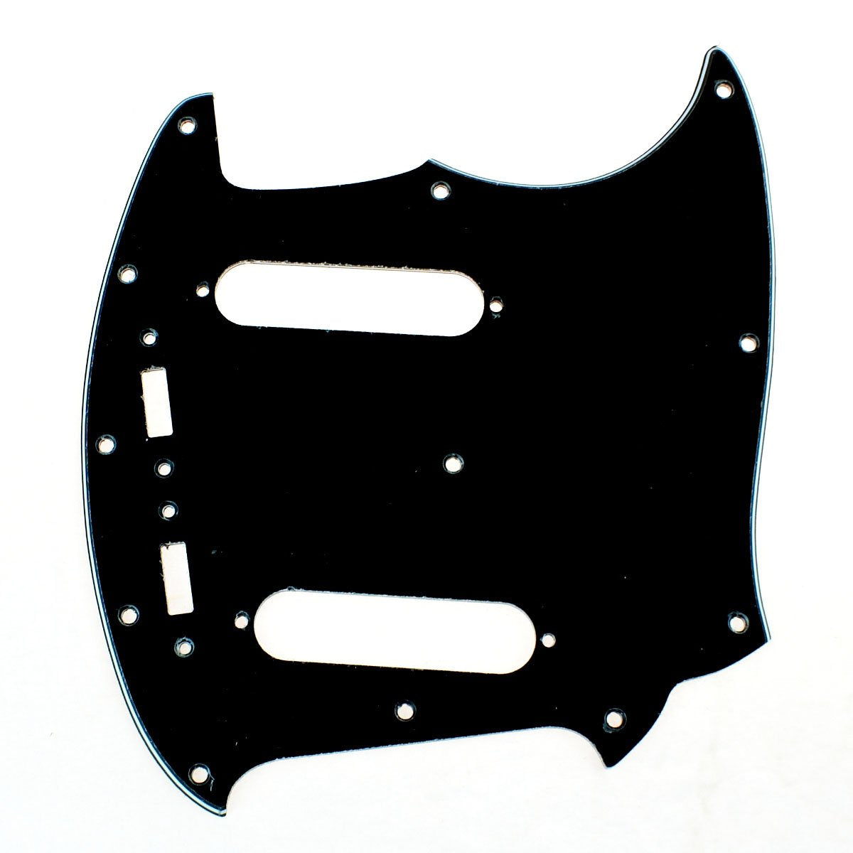 (A69)Custom 3 Ply Guitar Pickguard Fits Mustang Classic Series, BLACK