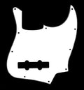 3 Ply Guitar Pickguard Fits 4 string Jazz Bass jb style -White (A48)