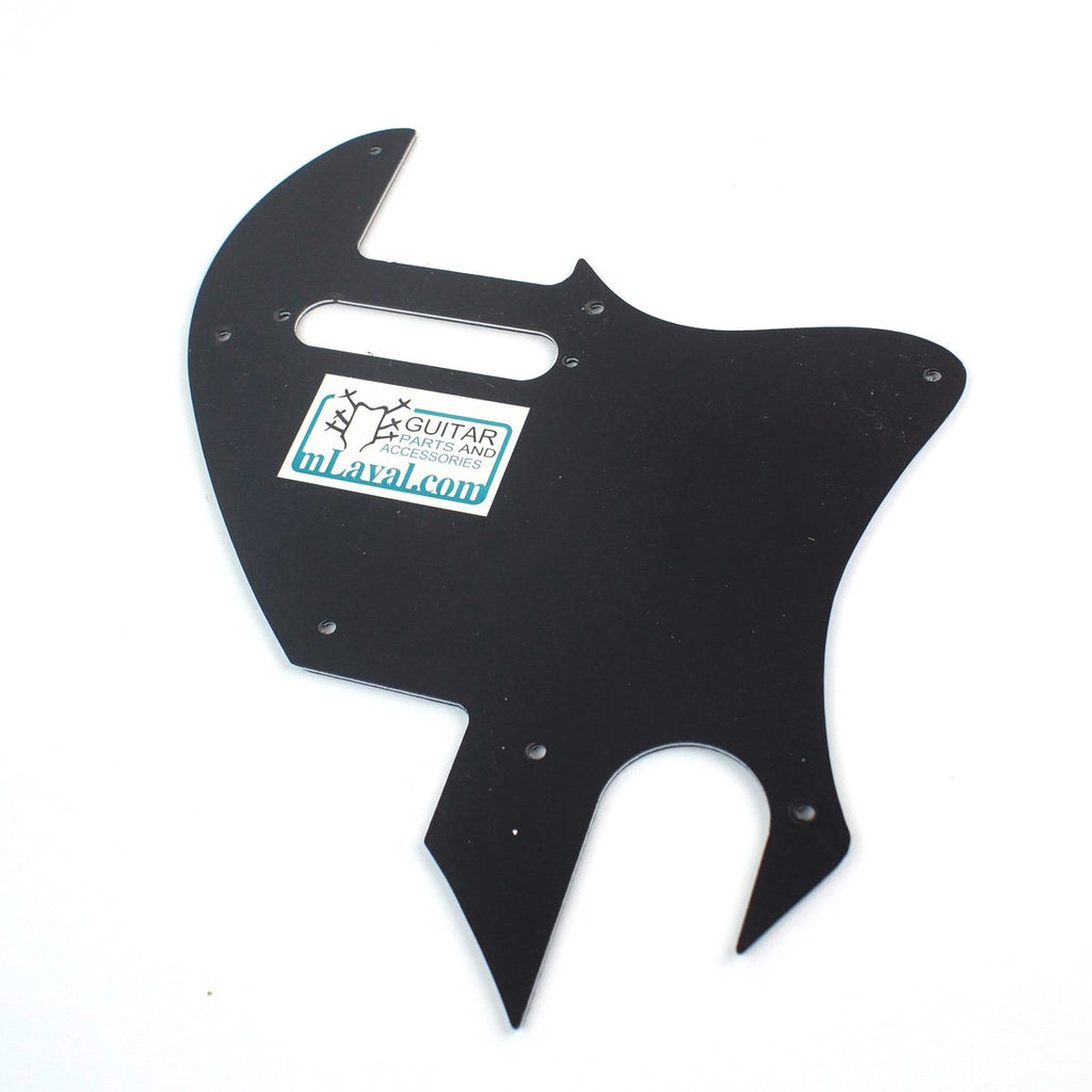 Left-handed Guitar Pickguard for Tele F Hole Convertion,3Ply Black