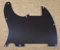3 Ply Left Handed Guitar Pickguard Fits Fender Telecaster Tele Esquire -BLACK (B16)