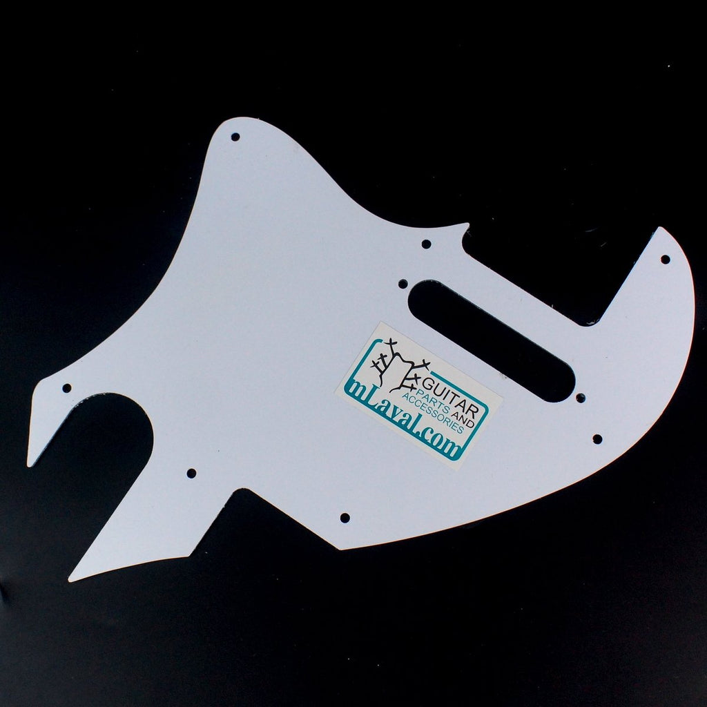 Custom Guitar Pickguard for Tele F Hole Convertion,4ply White Pearloid