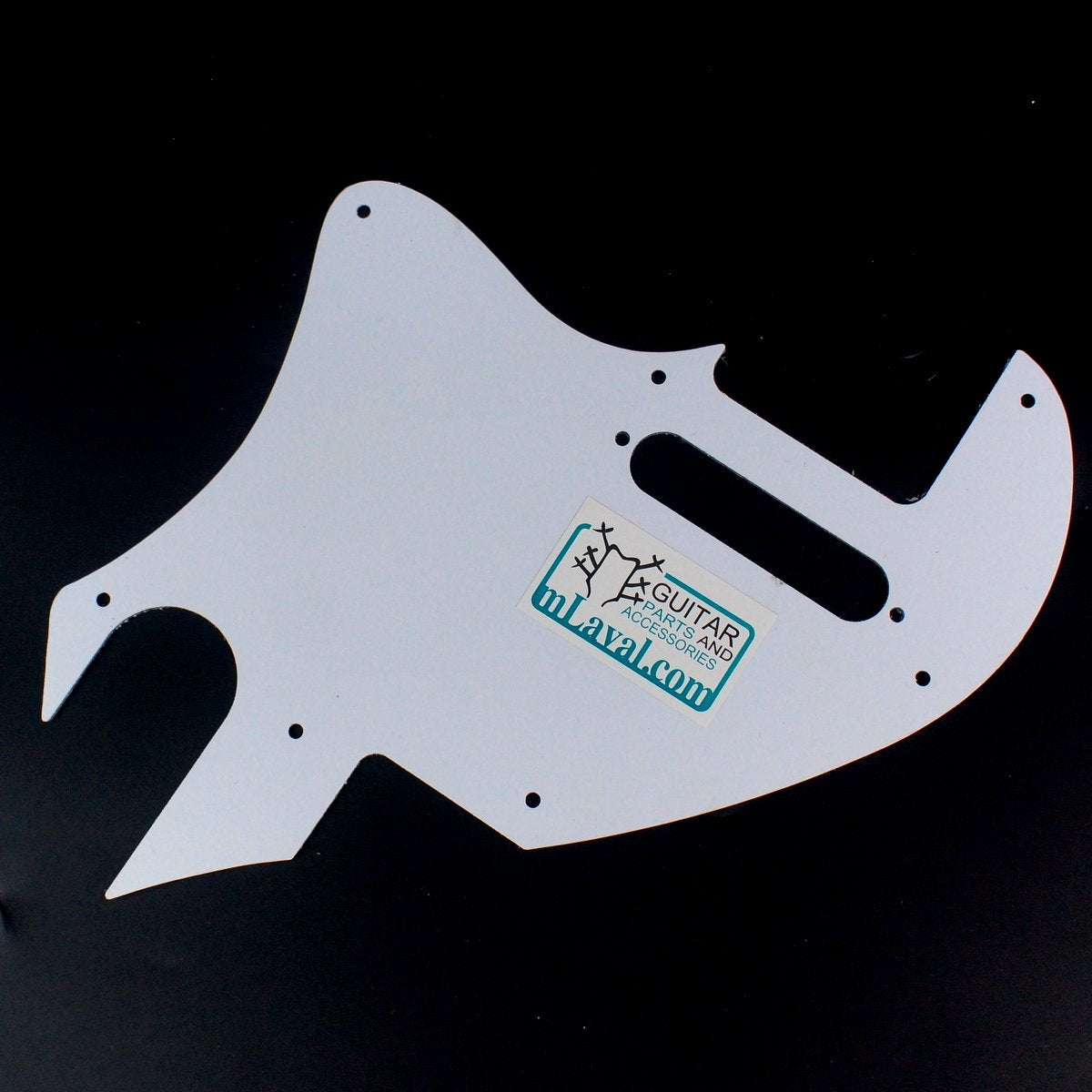 Custom Guitar Pickguard for Tele F Hole Convertion,4ply White Pearloid