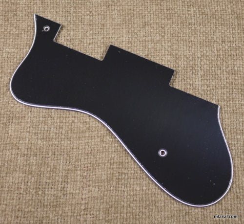 3 Ply Left-Handed Universal Jazz Guitar Pickguard Fits Epiphone Dot -BLACK (A25)