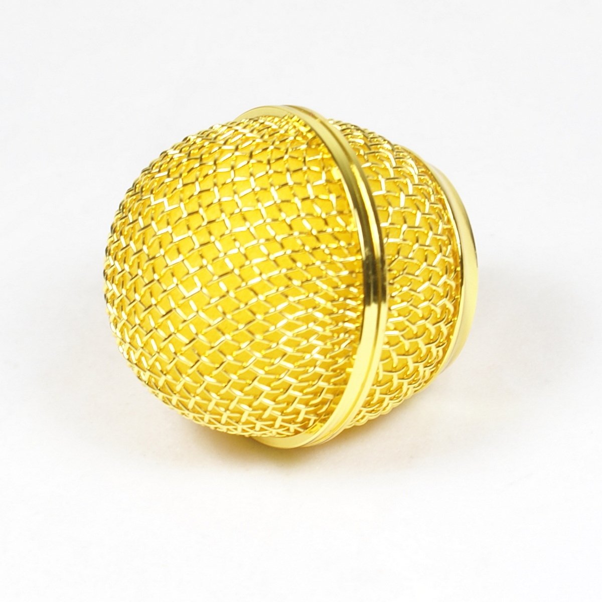 (E21) Microphone Mesh Grille For Shure SM58 Microphone,Gold Plated USA