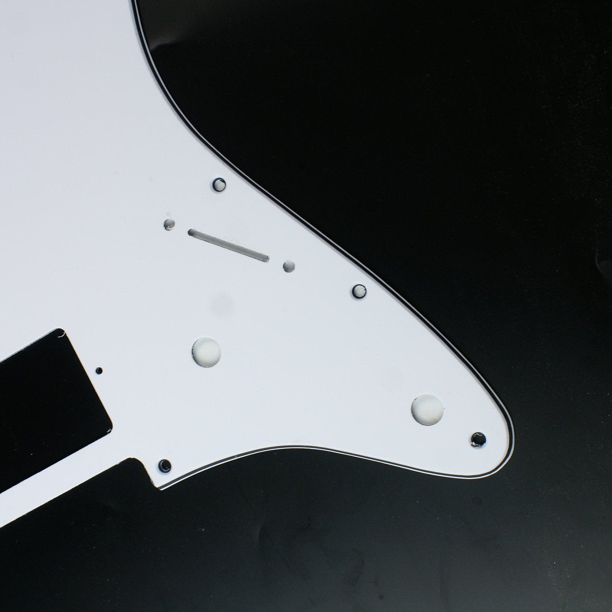 (B27) Custom Strat style HH Layout Guitar Pickguard 2-control ,3ply White