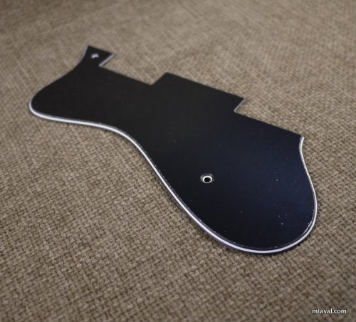3 Ply Left-Handed Universal Jazz Guitar Pickguard Fits Epiphone Dot -BLACK (A25)