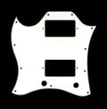 3 Ply Pickguard Fits Left Handed SG Standard Guitar -Full Face -WHITE (A82)