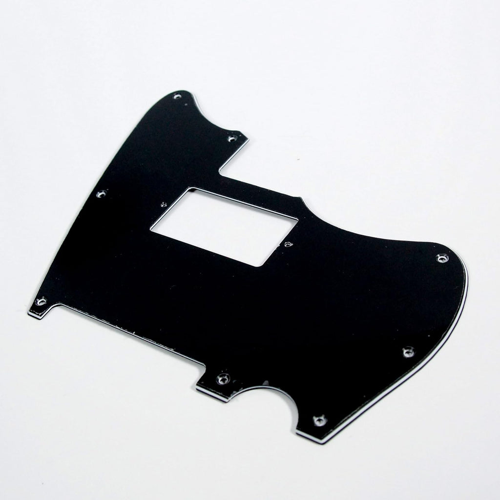 Jazzcaster/telemaster Hybrid Style Guitar Pickguard, Humbucker, 3ply Black