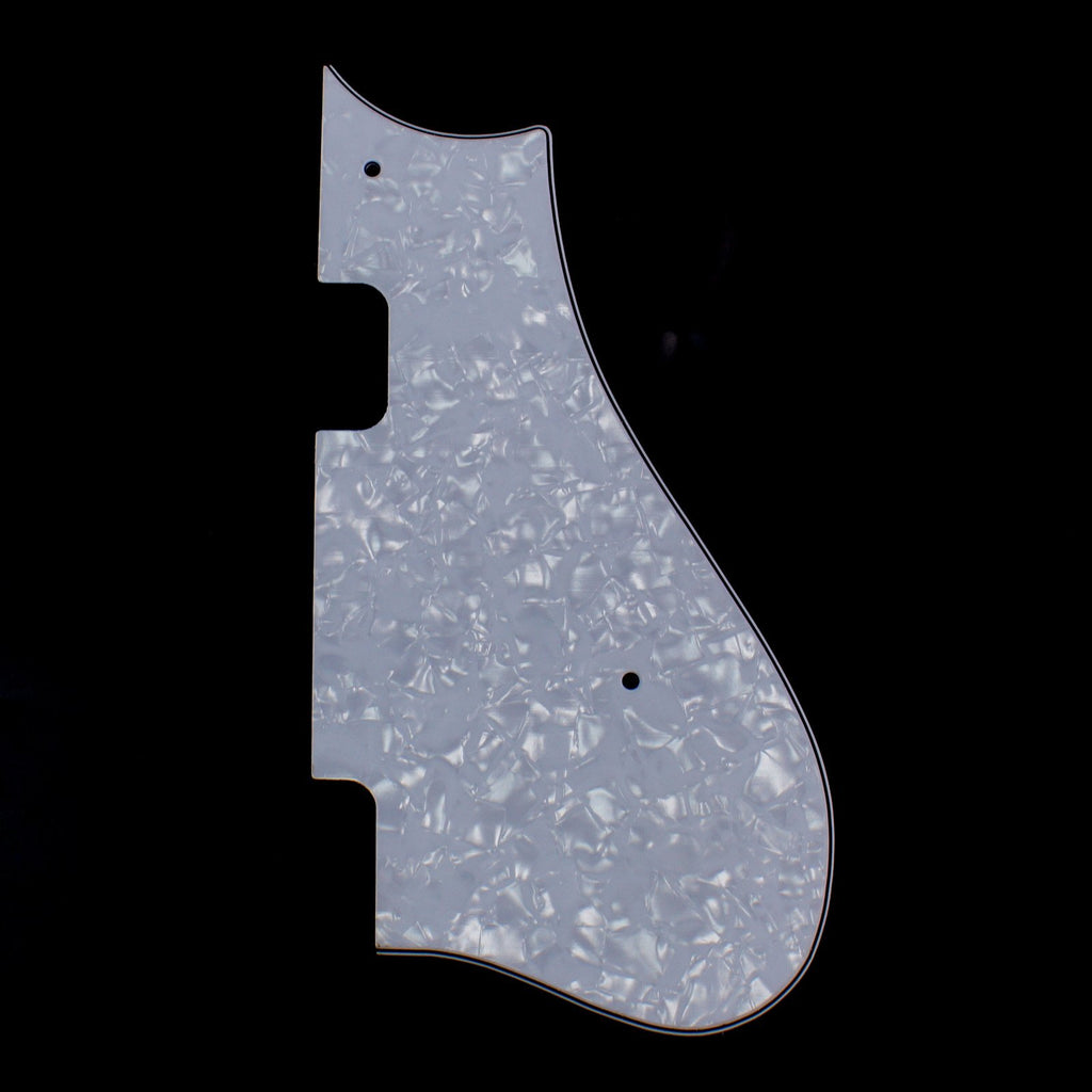 Custom Guitar Pickguard Fits Harmony Rocket H54 H56 2-Pickup,4ply White Pearloid
