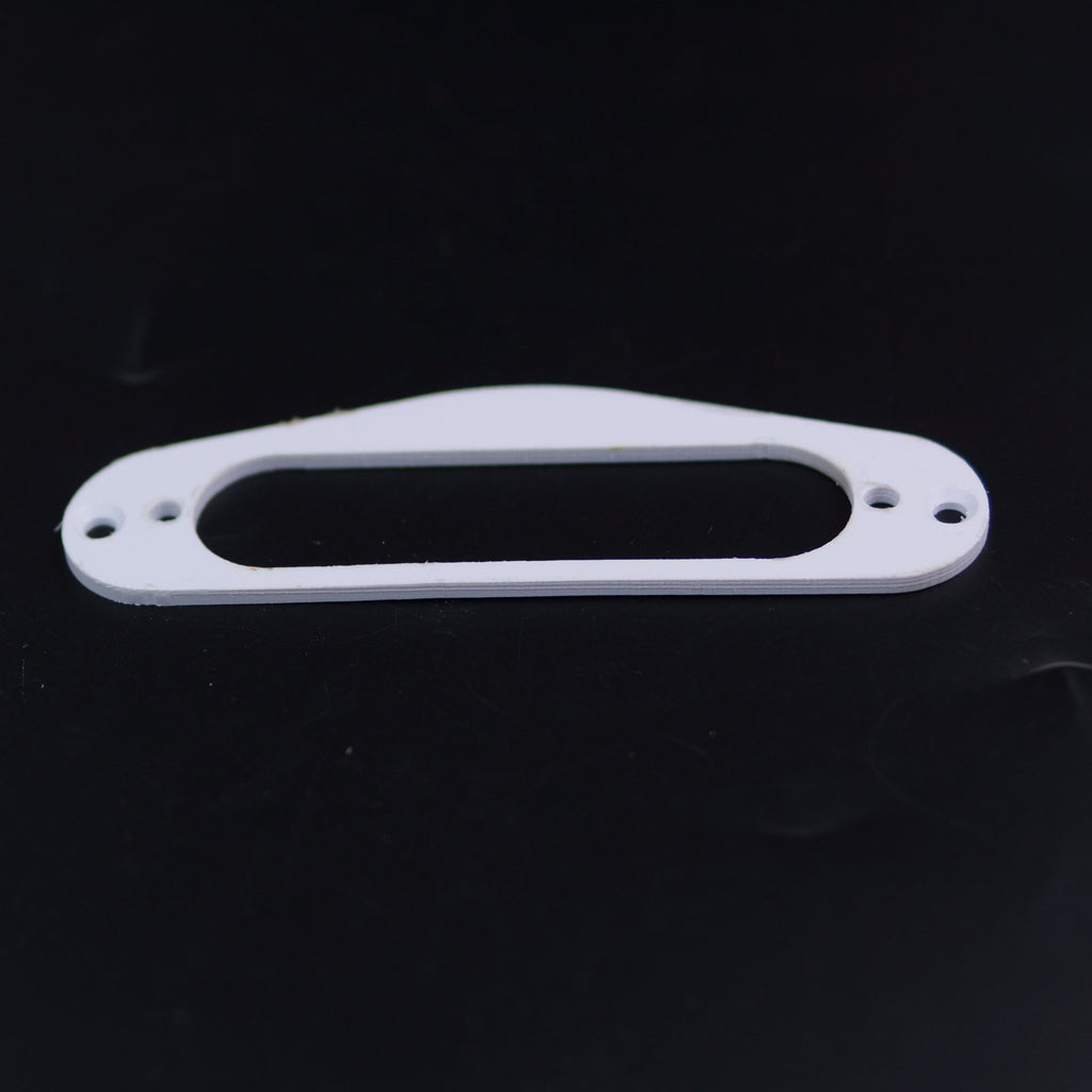 PVC Pickup Mounting Ring Plate for Tele Neck Pickup,1ply White (H04)