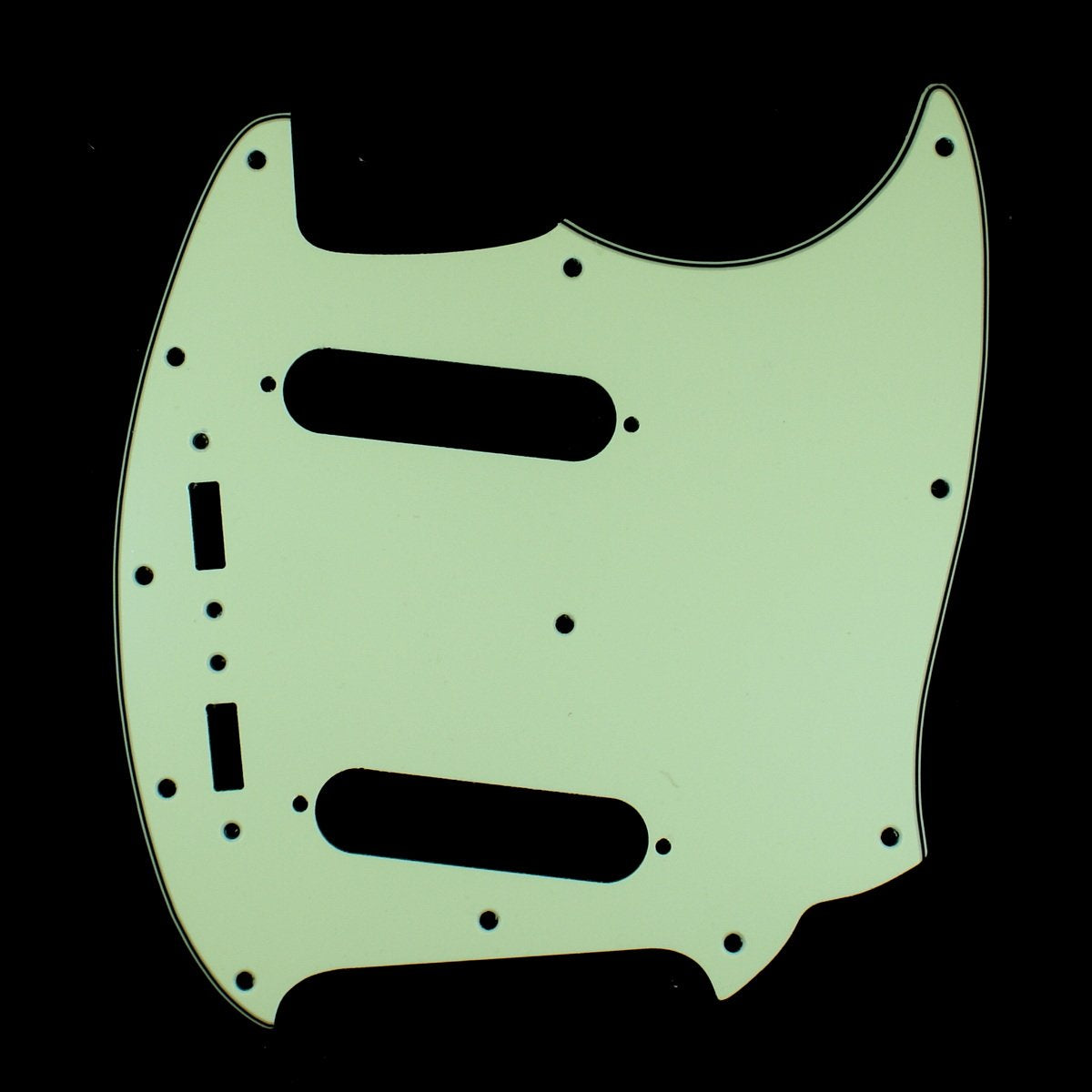(E31)Custom 3 Ply Guitar Pickguard Fits Mustang Classic Series ,Vintage Green