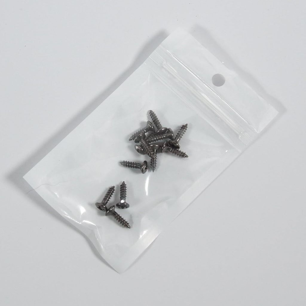 12 Pcs Phillips-Head #4 Guitar Pickguard/Plate Mounting Screws, Grey