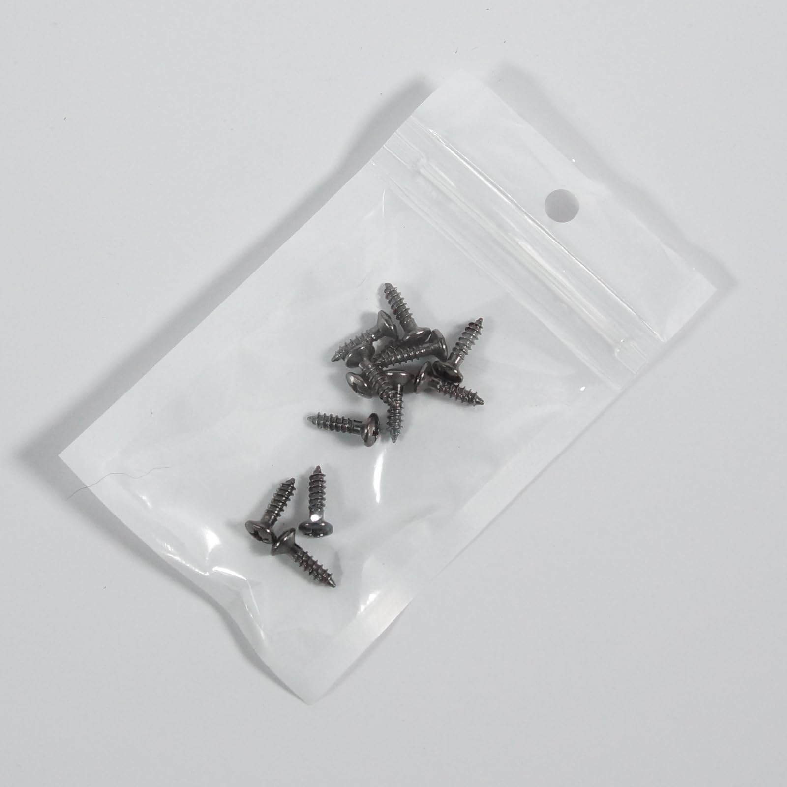 12 Pcs Phillips-Head #4 Guitar Pickguard/Plate Mounting Screws, Grey