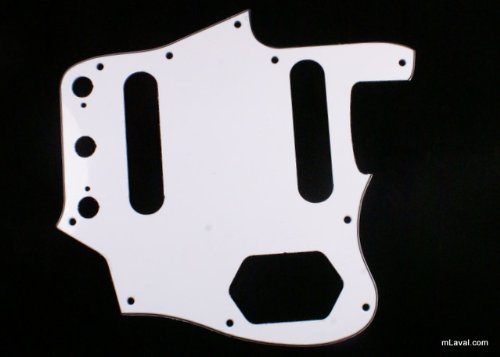 Custom Guitar Pickguard Fits Jaguar Jag style,3ply White/Vintage Reissued