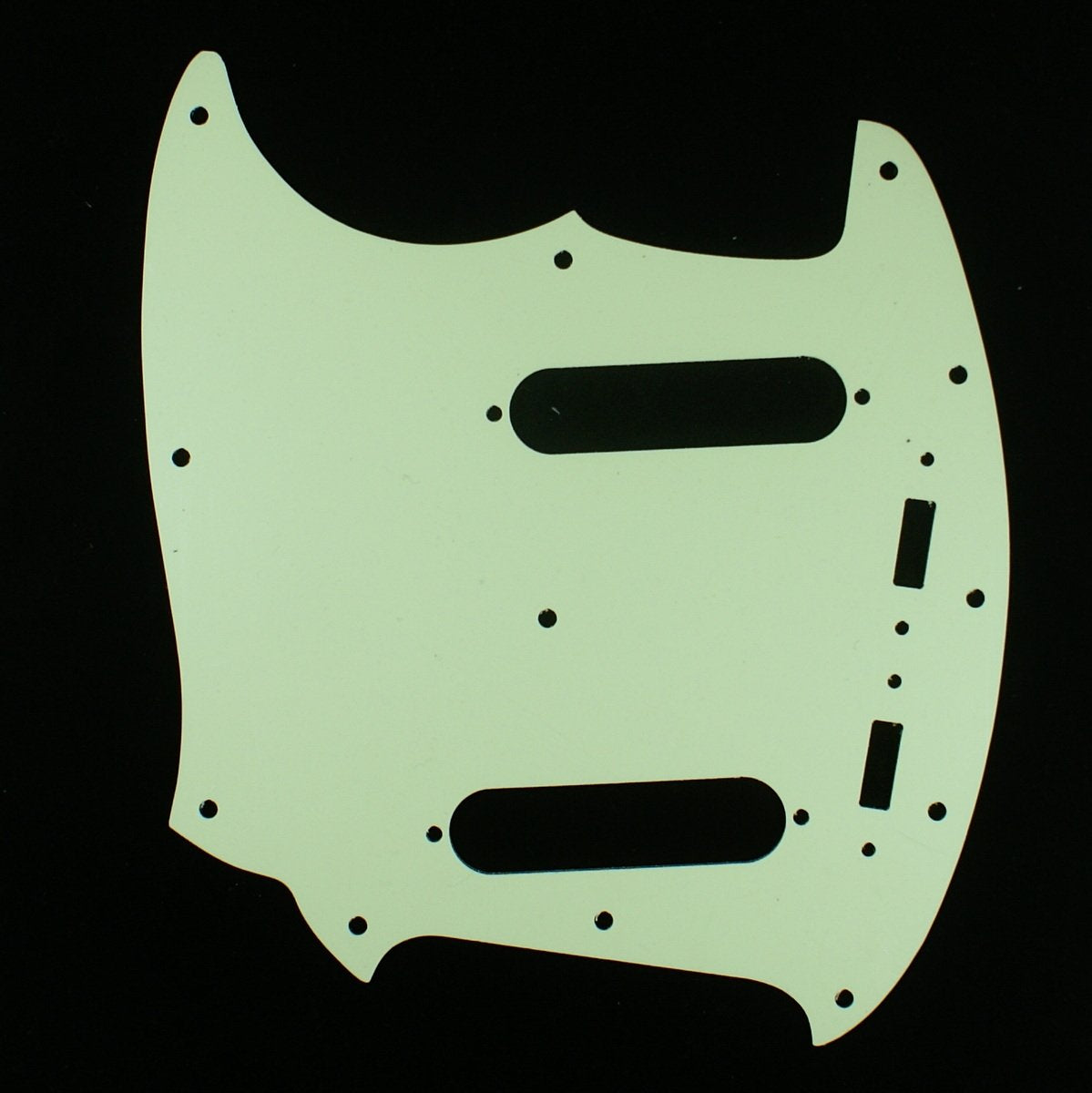 (E31)Custom 3 Ply Guitar Pickguard Fits Mustang Classic Series ,Vintage Green