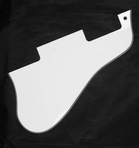 (A51) 3 Ply Universal Jazz Archtop Guitar Pickguard Fits ES-335, WHITE