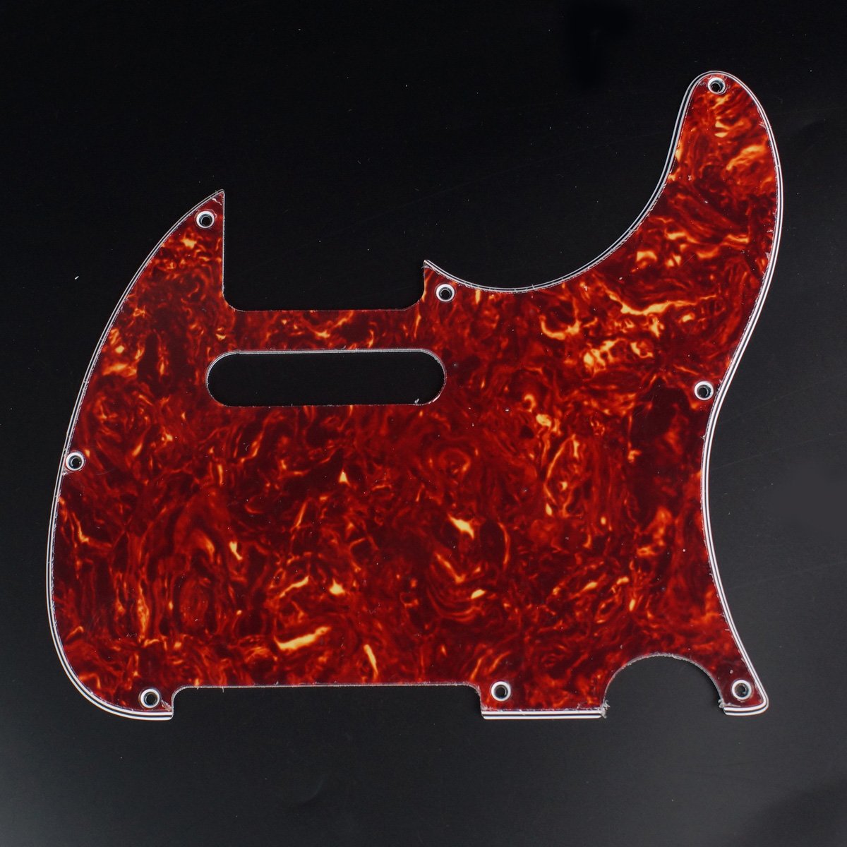 Custom Guitar Pickguard For G&L ASAT Classic USA,4ply Red Tortoise