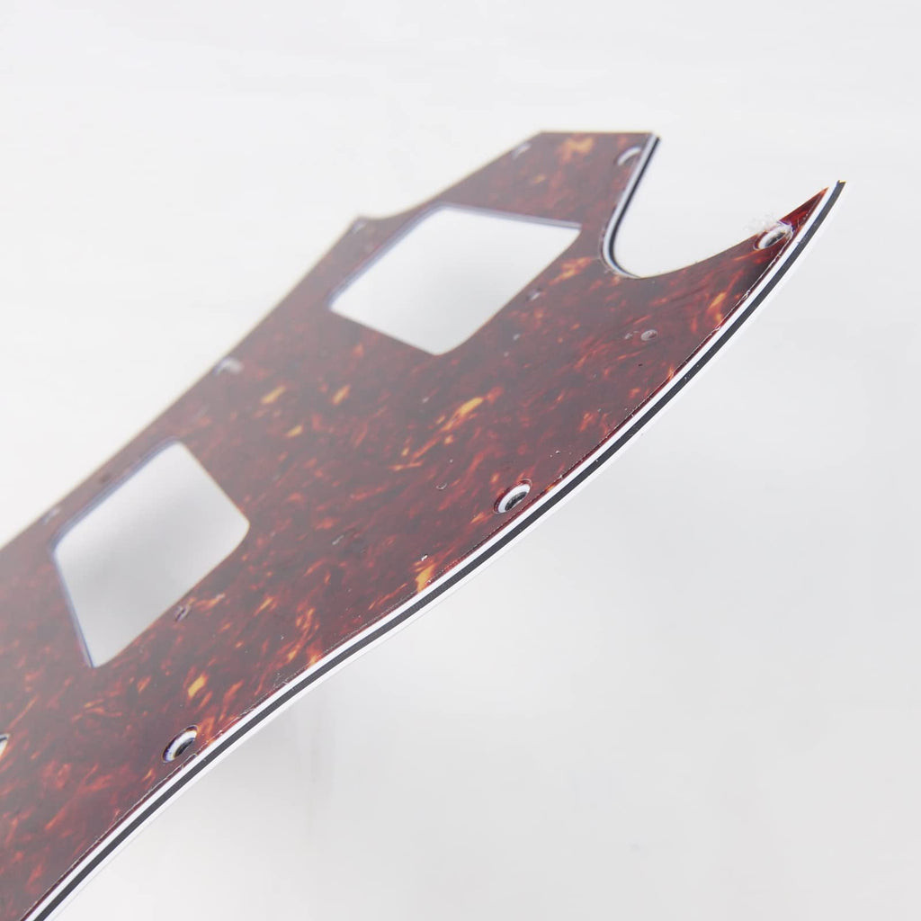 SG Classic Guitar Pickguard With P-90 Pickups Layout, 4Ply Tortoise