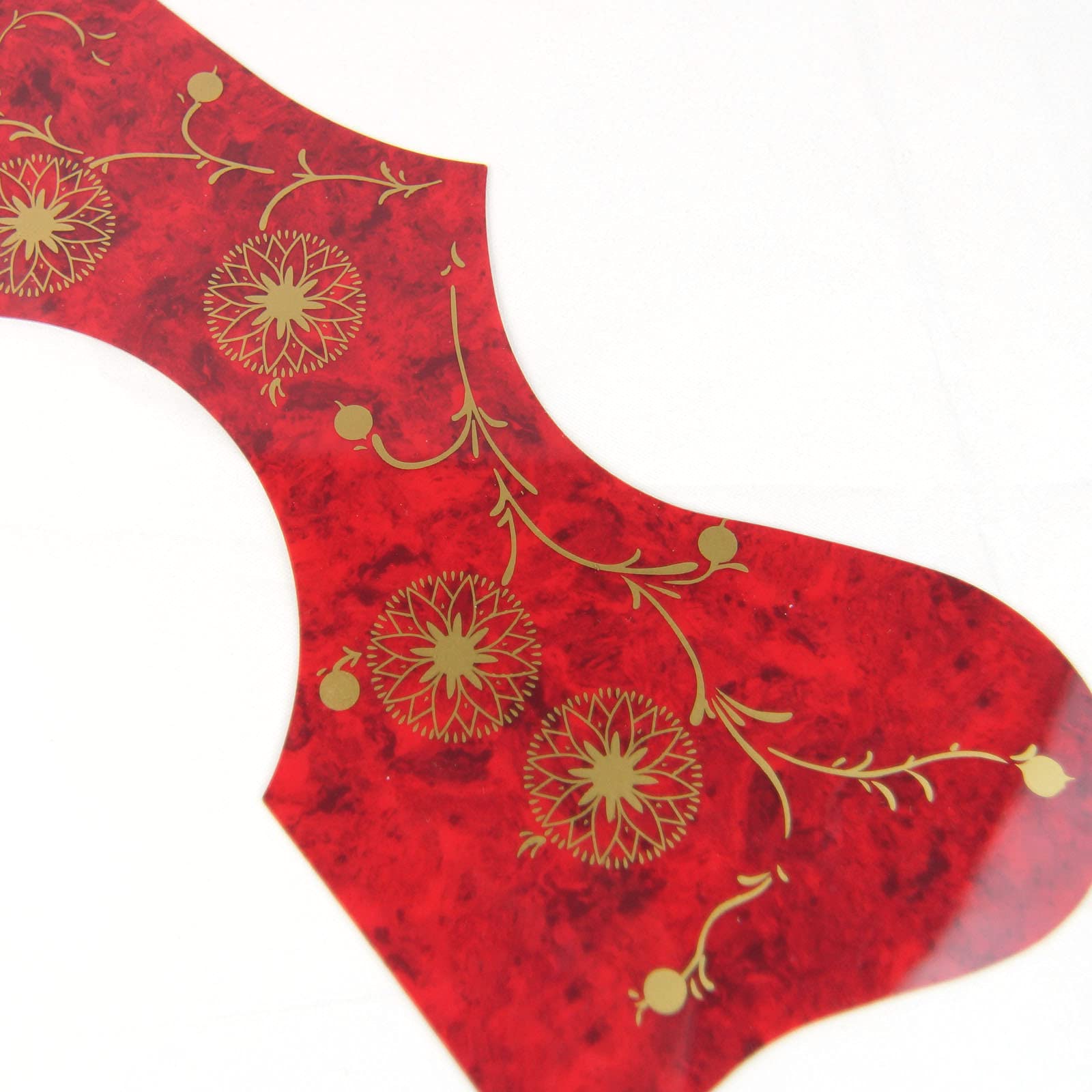 (22J03) Style Self-adhesive Acoustic Guitar Pickguard,Tortoise Red