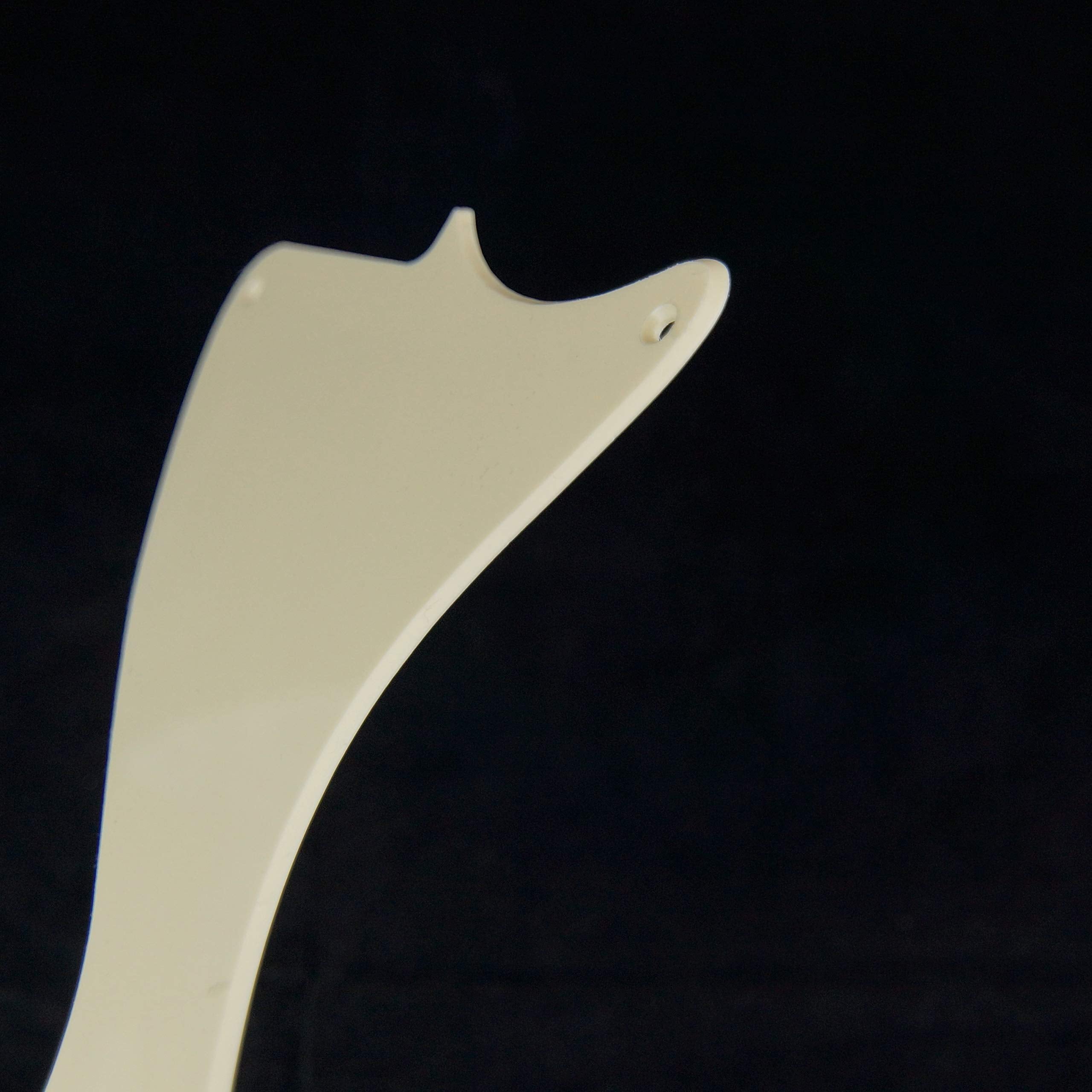 Custom LP jr Junior Style Replacement Guitar Pickguard, Single-ply Cream