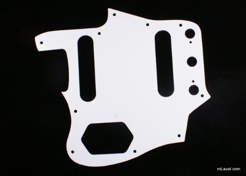 Custom Guitar Pickguard Fits Jaguar Jag style,3ply White/Vintage Reissued