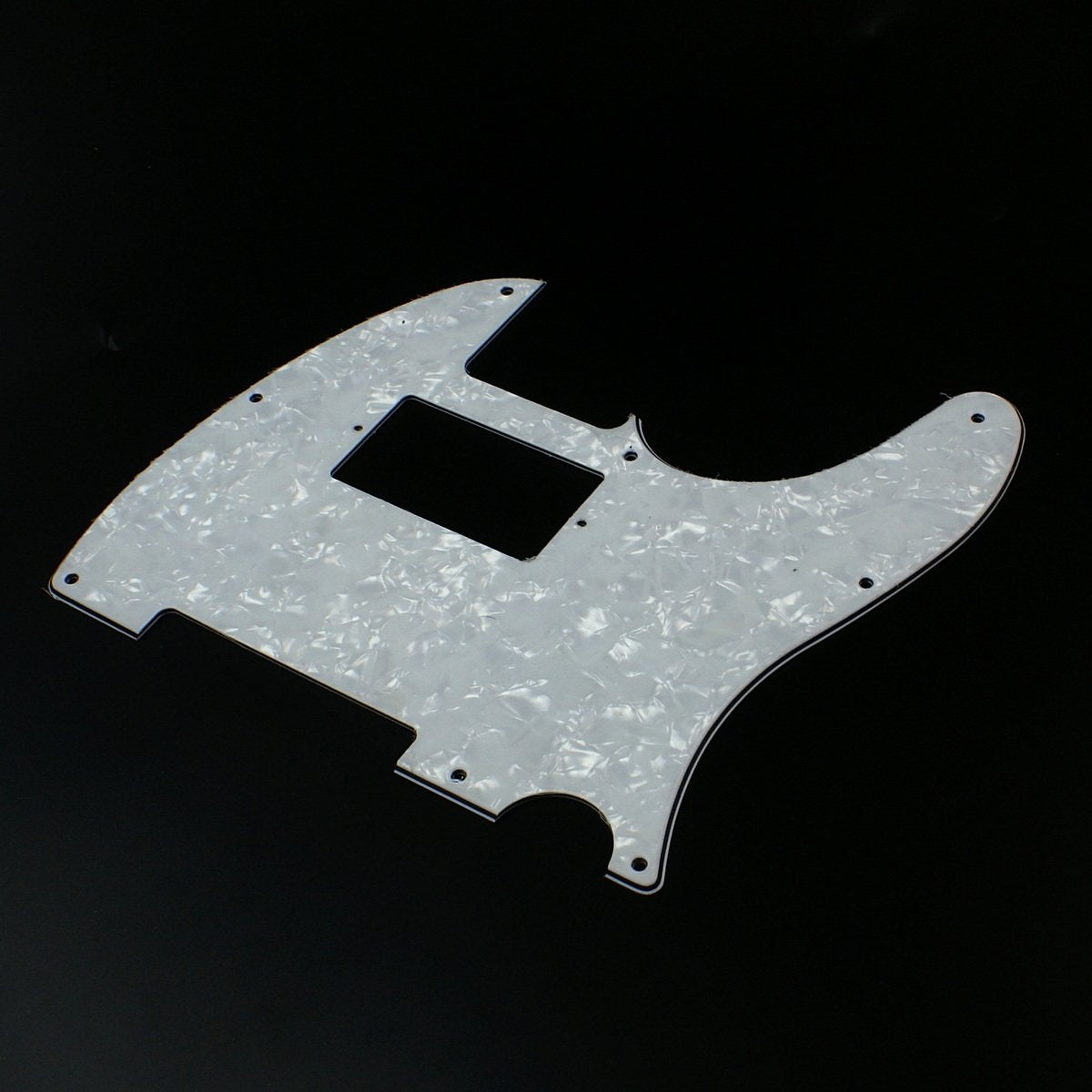 Custom guitar Pickguard For Tele Humbucker Cut-out style,4ply white pearl
