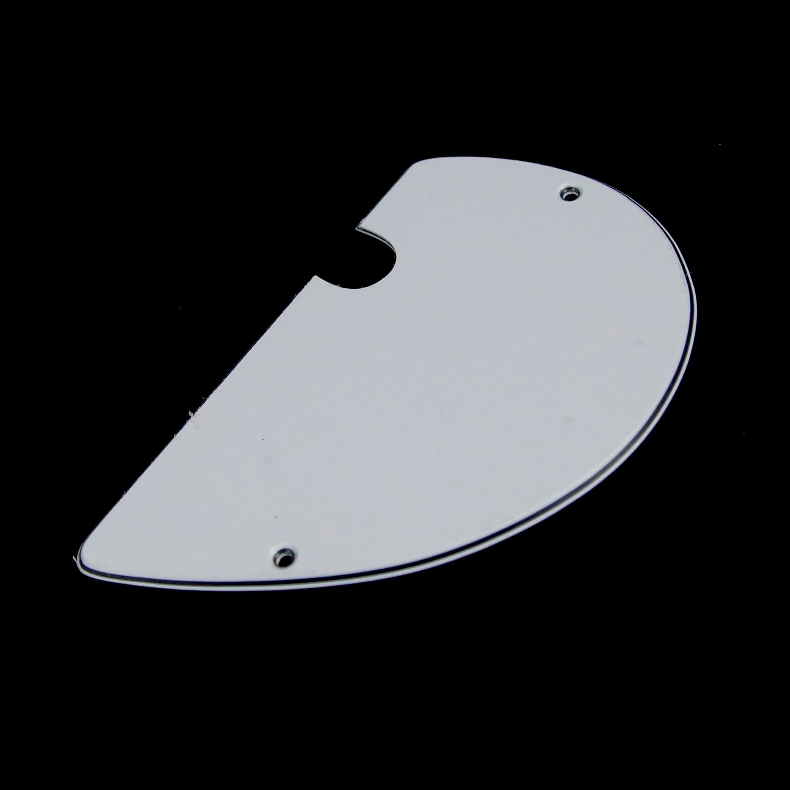 Custom Pickguard for Danelectro Longhorn Bass Guitar, 3-ply White