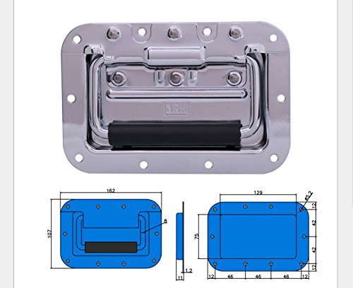 Heavy Duty metal handle and plate for Amplifier or Guitar Road Rack touring Case
