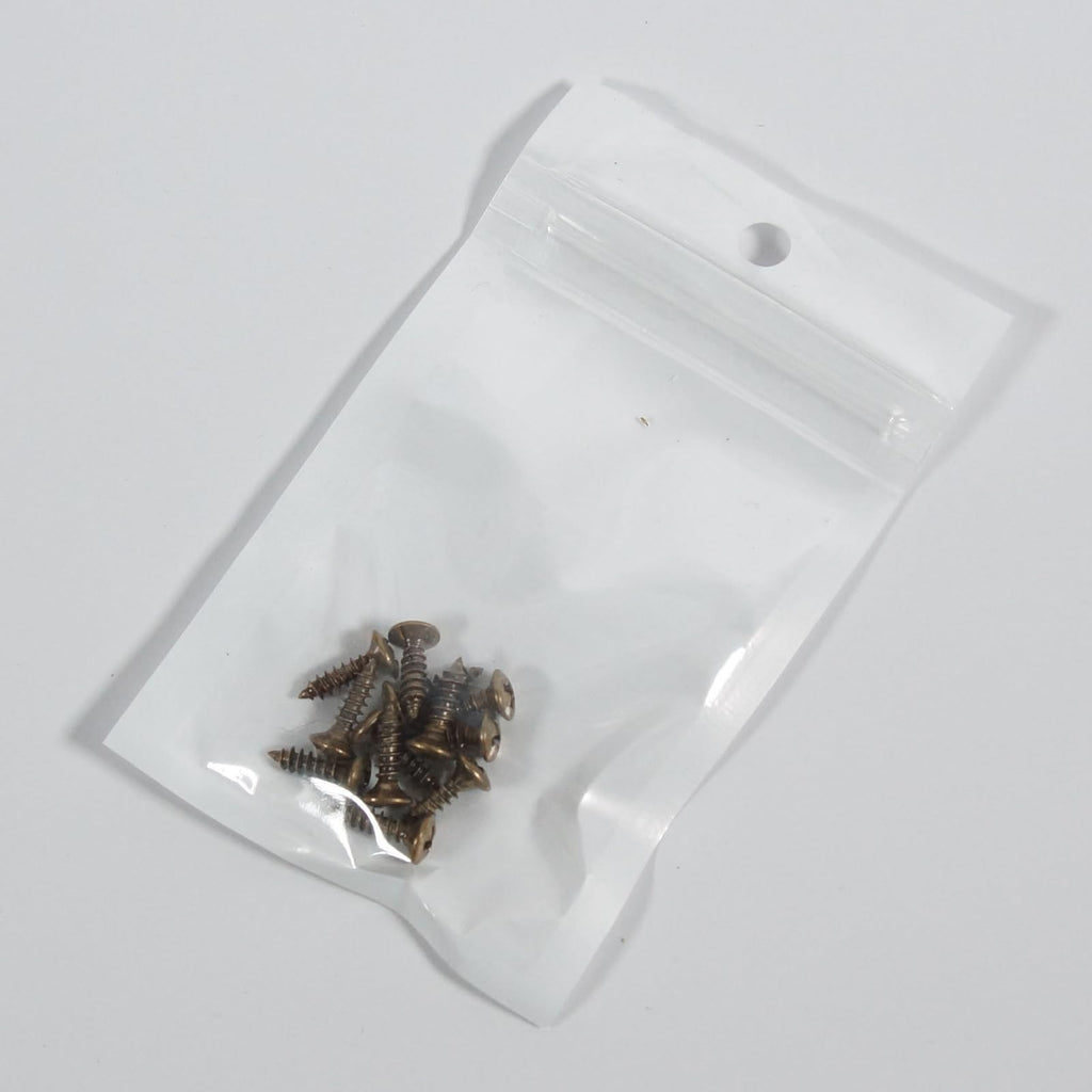 12 Pcs Phillips-Head #4 Guitar Pickguard/Plate Mounting Screws, Antique-Brass