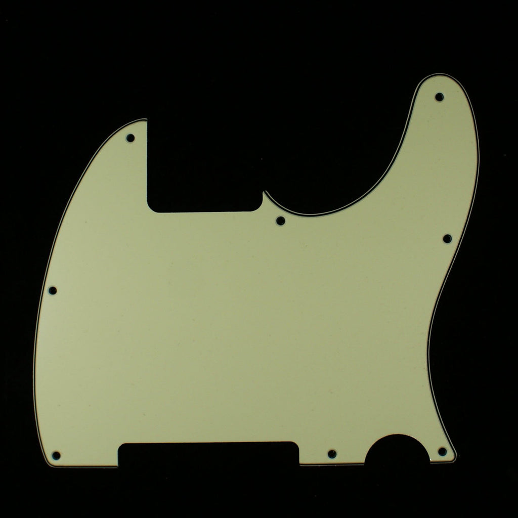 (E75) Telecaster Tele Esquire Style Guitar pickguard,3ply Vintage Green