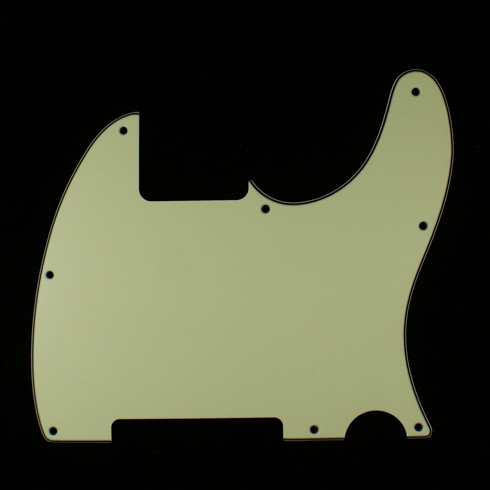 (E75) Telecaster Tele Esquire Style Guitar pickguard,3ply Vintage Green