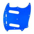 (E76) Custom Guitar Pickguard fits Mustang Style Classic Series, 4Ply Blue