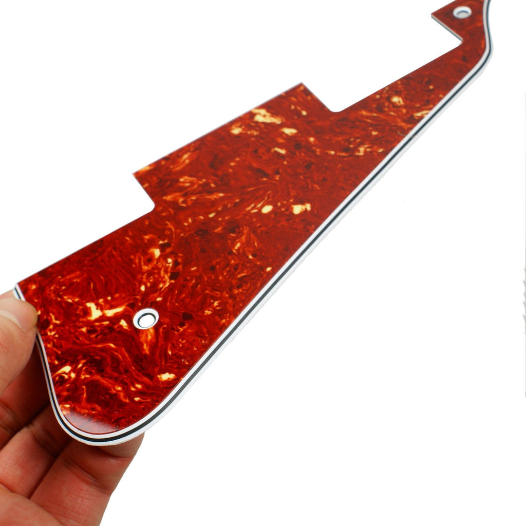 (E73) Universal Guitar Pickguard for LP les paul Style electric Guitar,4Ply Tortoise Red