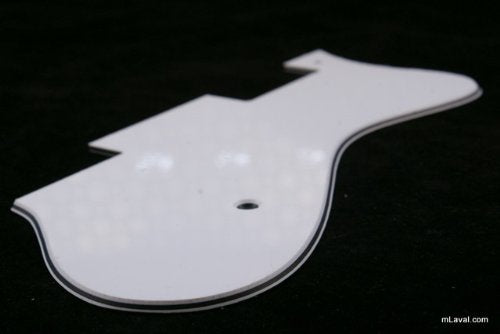 3 Ply Pickguard Fits Epiphone Dot Style Guitar with Bracket - WHITE