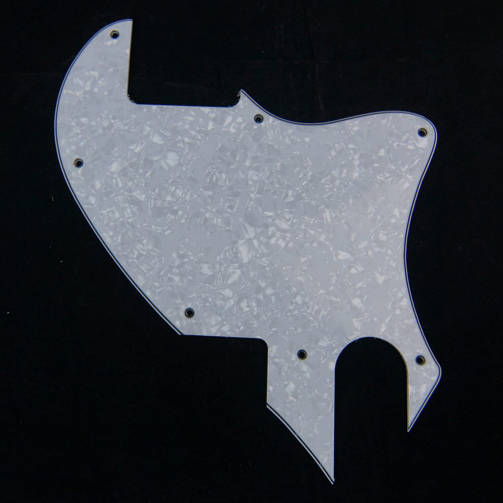Custom Guitar Pickguard for Tele F Hole Convertion, No pickup hole, 4ply White Pearloid