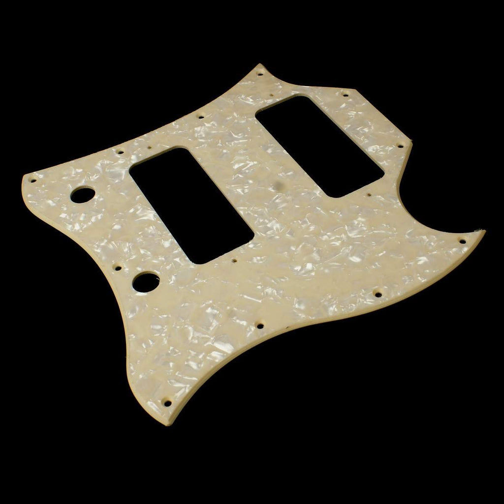 (E94) SG Classic Guitar Pickguard With P-90 Pickups Layout,1Ply Cream Pearl