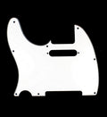 (A87) Custom 3 Ply Left Handed Guitar Pickguard Fits Fender Tele Standard, White
