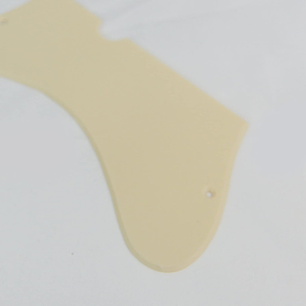 Left-handed Custom Danelectro U2 Style Guitar Pickguard, 1Ply Cream