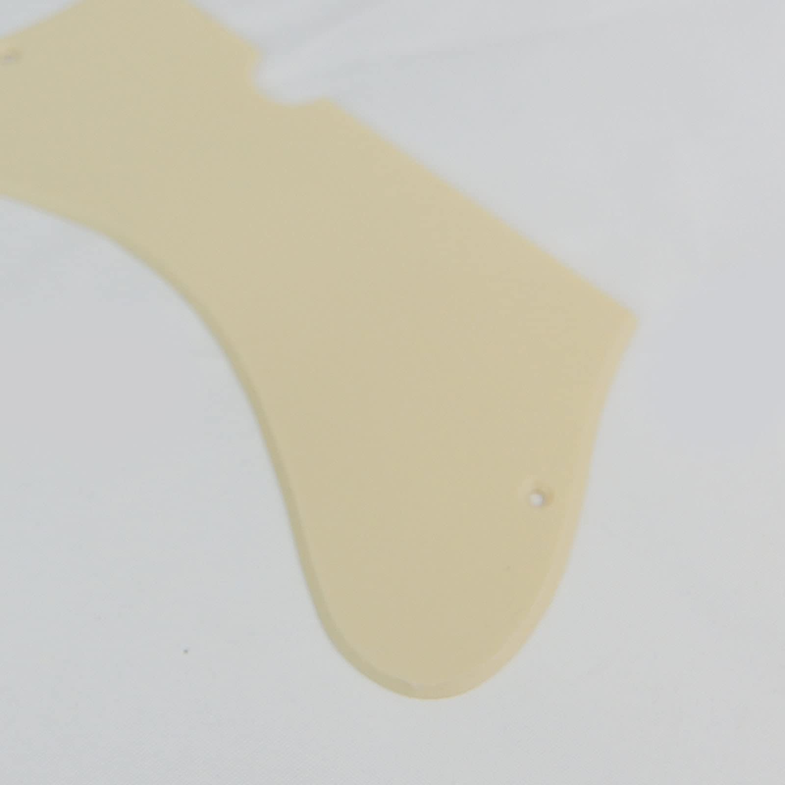 Left-handed Custom Danelectro U2 Style Guitar Pickguard, 1Ply Cream