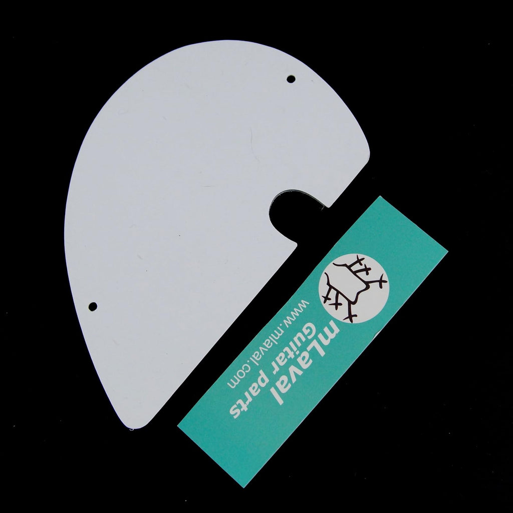 Custom Pickguard for Danelectro Longhorn Bass Guitar, 3-ply White