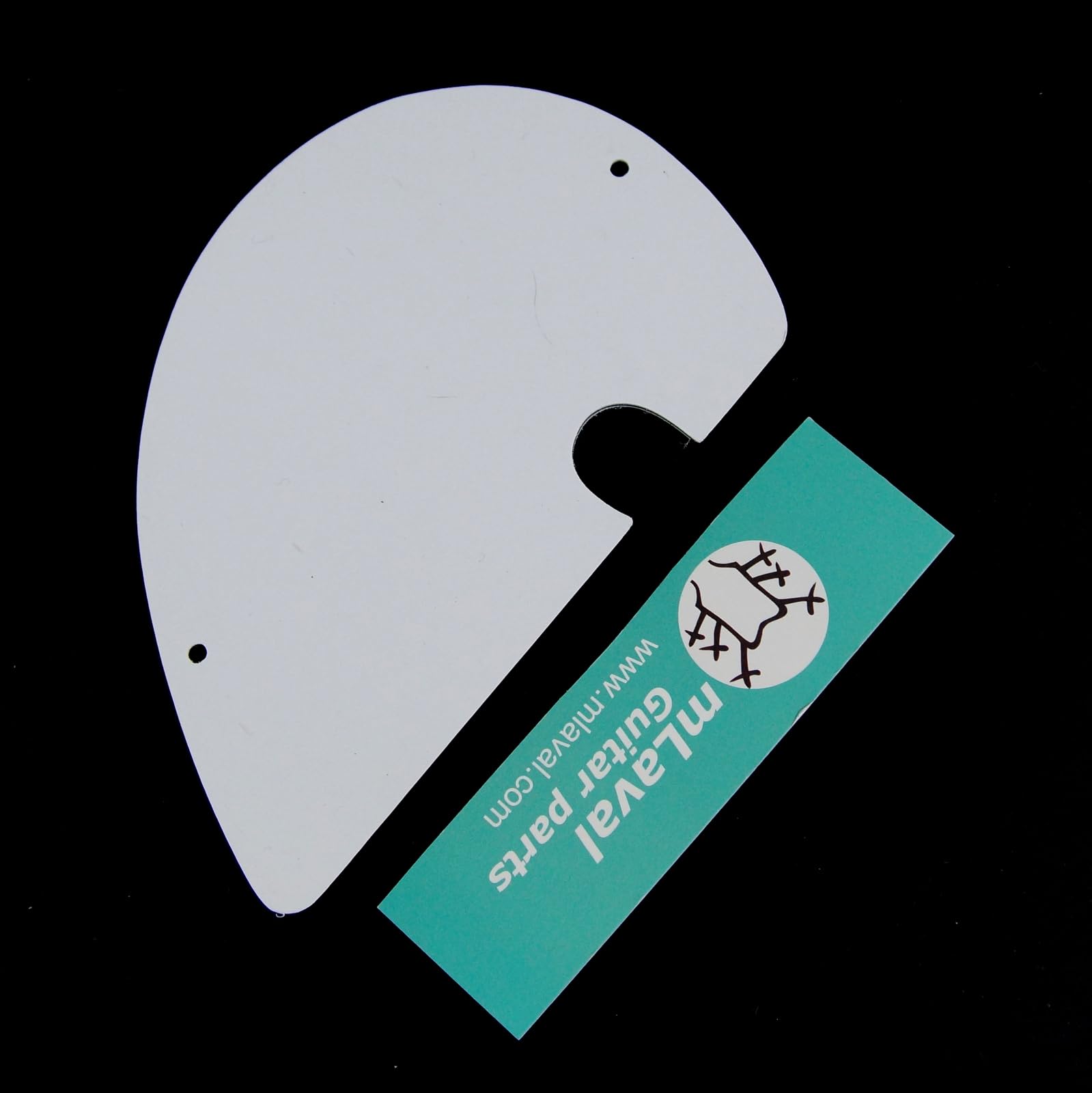 Custom Pickguard for Danelectro Longhorn Bass Guitar, 3-ply White