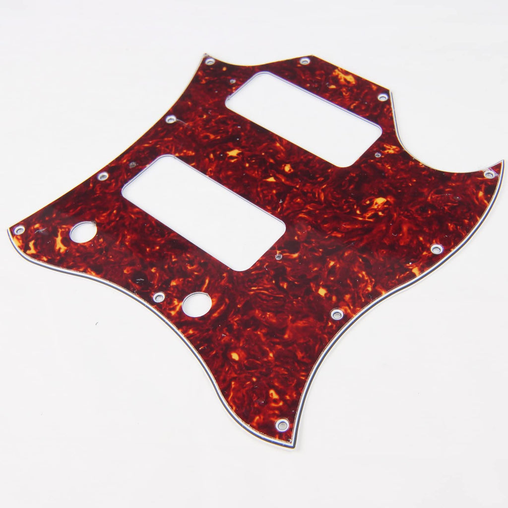 SG Classic Guitar Pickguard With P-90 Pickups Layout, 4Ply Tortoise